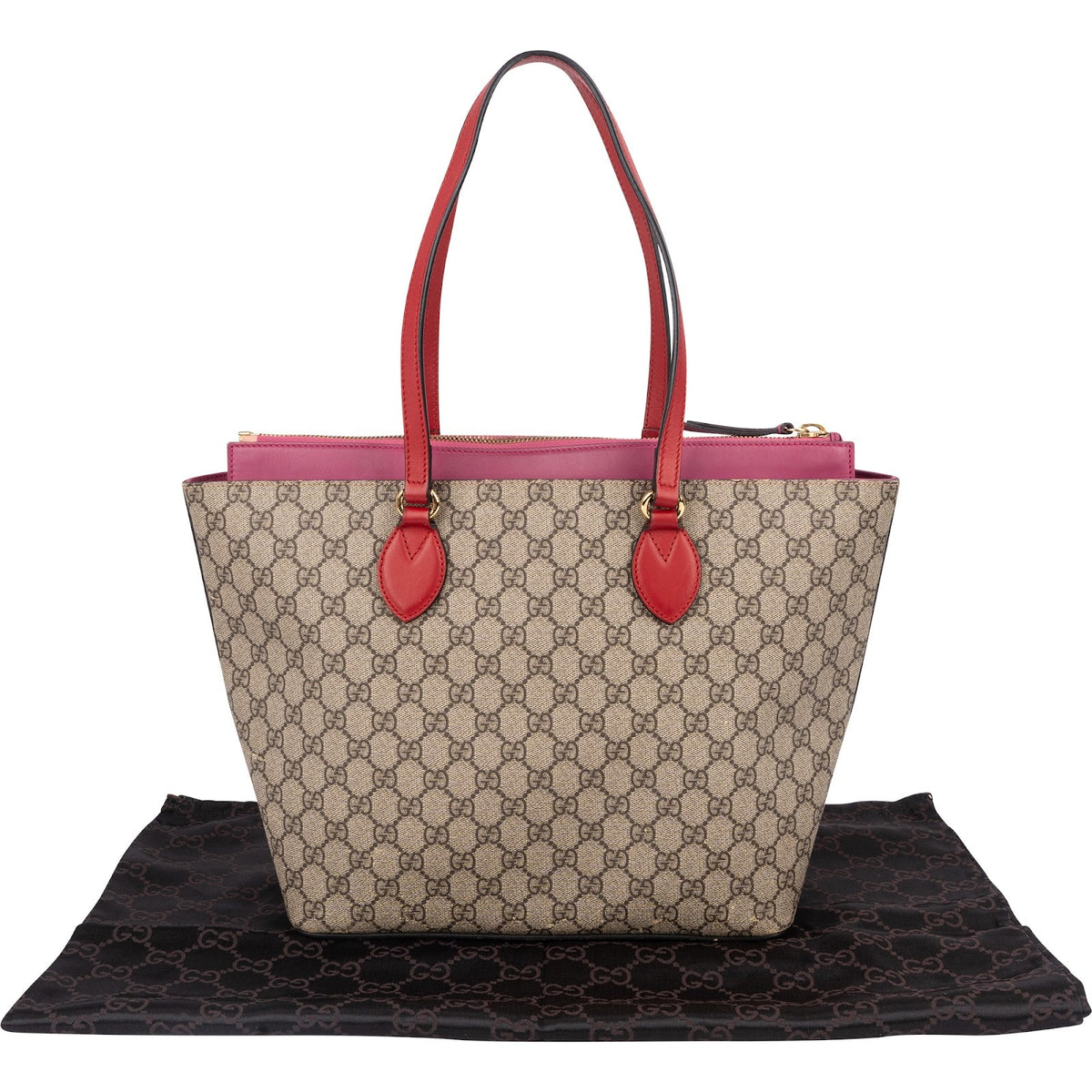 Gucci Monogram GG Supreme Linea A Shopper Handbag