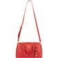 Prada Red Vitello Daino Leather Duffle Handbag