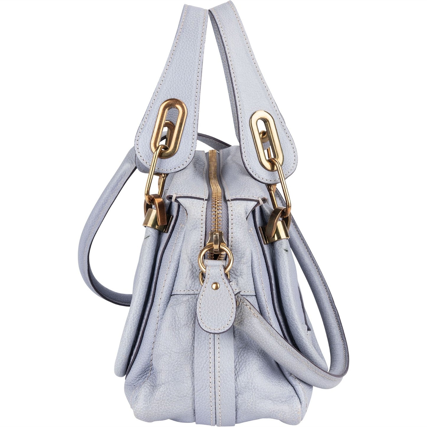 Chloé Pebbled Leather Small Paraty Handbag