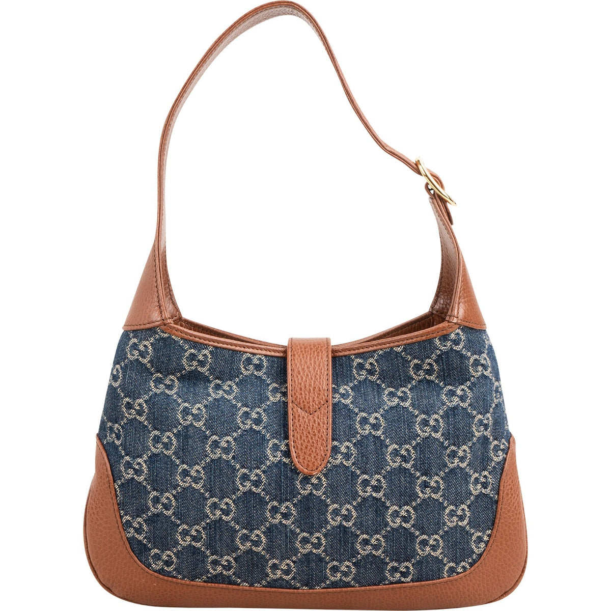 Gucci Denim Jackie 1961 Small Hobo Shoulder Bag