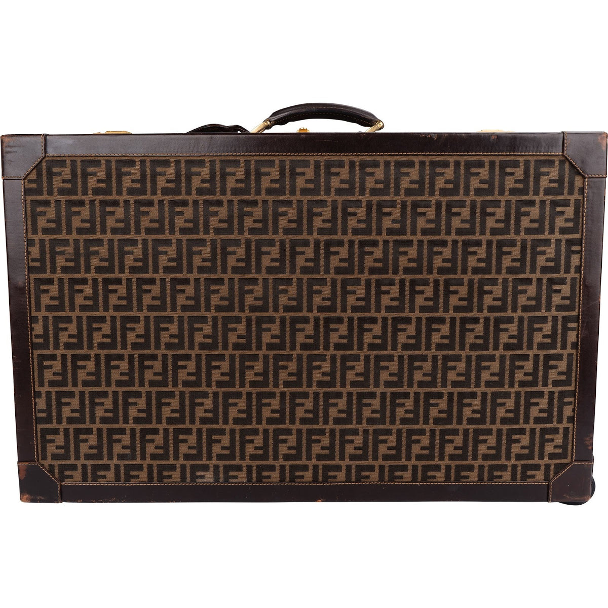 Fendi Monogram Zucca Canvas Vintage Suitcase Koffer