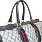 Gucci Monogram GG Supreme Web Boston Travel Bag