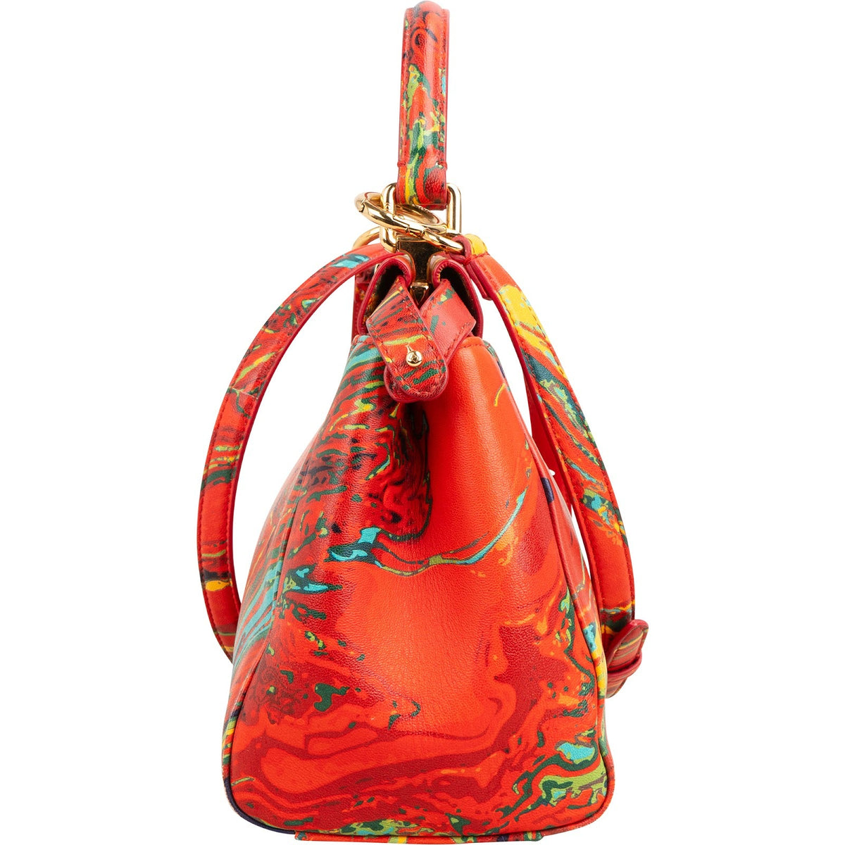 Fendi Multicolor Swirl Print Peekaboo Mini Handbag