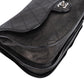 Chanel Quilted Leather Half Moon Single Flap Crossbody Bag