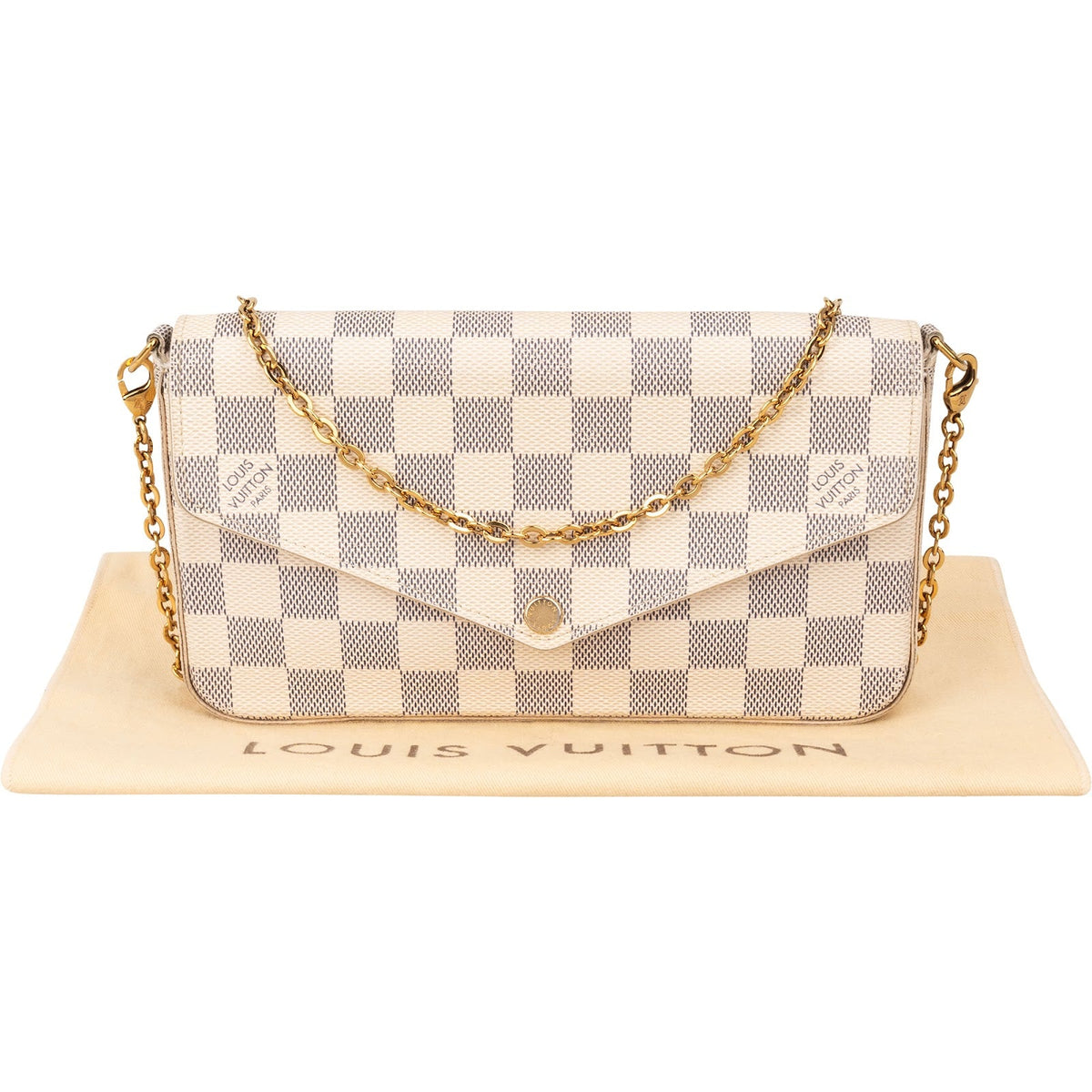 Louis Vuitton Pochette Félicie aus Damier Azur Canvas – Ansicht 2