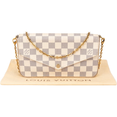 Louis Vuitton Monogram Damier Azur Canvas Pochette Felicie Crossbody Bag