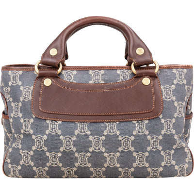 Celine Macadam Denim Boogie Handbag