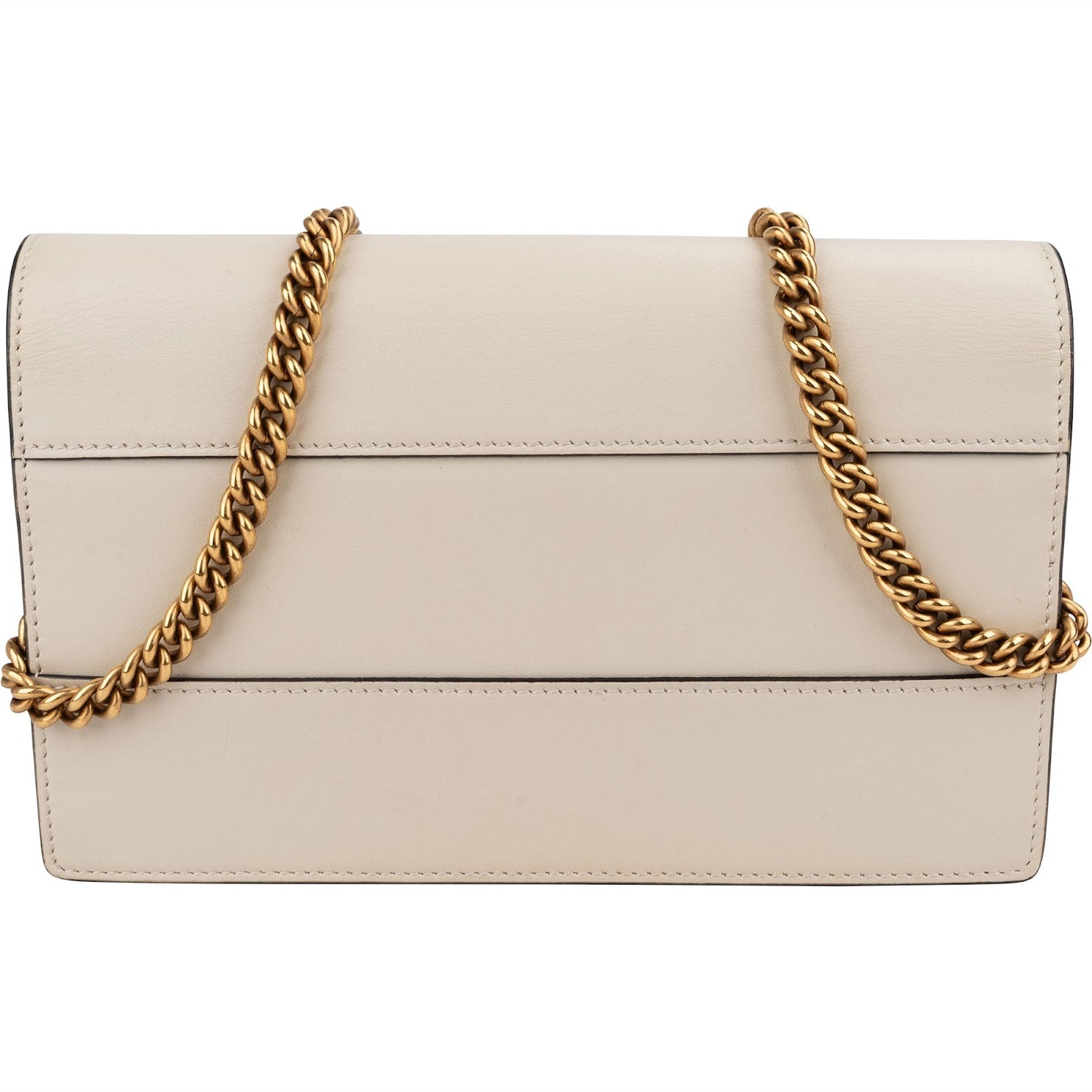 Gucci Leather Queen Margaret Wallet On Chain Crossbody Bag