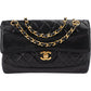 Chanel Quilted Lambskin 24K Gold Clip Single Flap Shoulder Bag