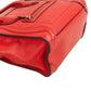 Céline Red Grained Calfskin Nano Luggage Handbag
