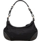 Prada Tessuto and Leather Triangle Hobo Shoulder Bag
