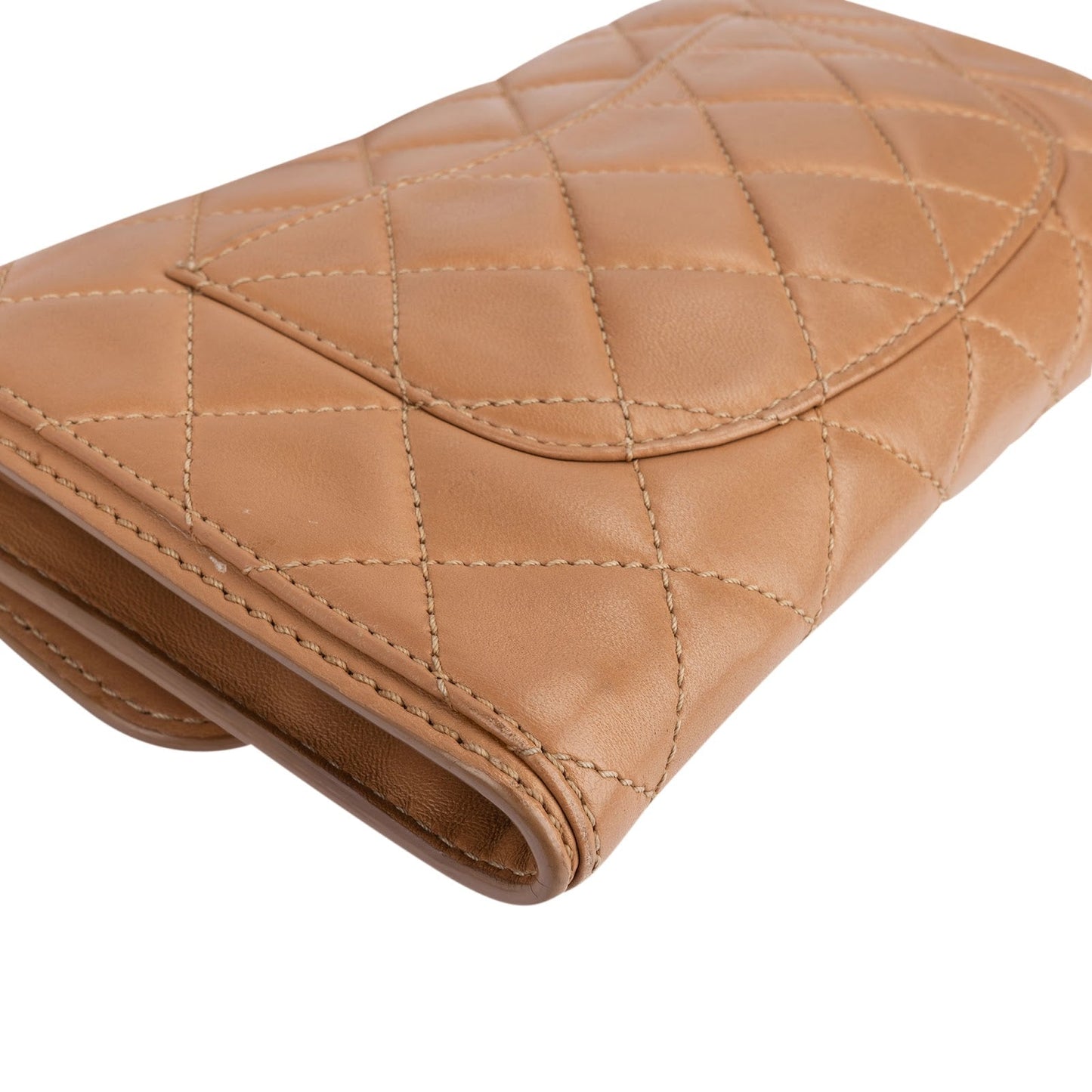 Chanel Quilted Lambskin Antique Hardware Single Flap Crossbody Bag