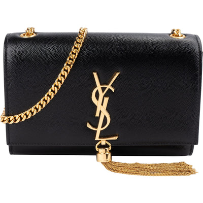 Saint Laurent Grained Leather Kate Small Tassel Chain Crossbody Bag