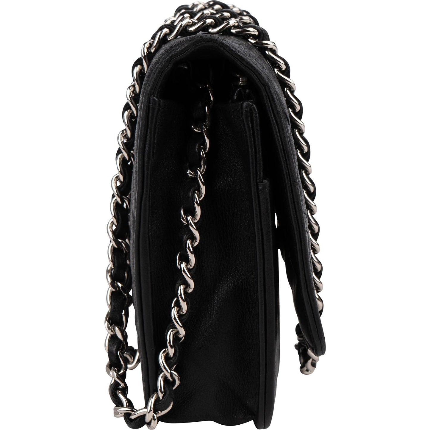 Chanel Camellia Embossed Lambskin Wallet On Chain Crossbody Bag