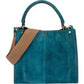 Fendi Suede Peekaboo Handbag