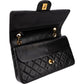 Chanel Quilted Lambskin 24K Gold Medium Double Flap Shoulder Bag