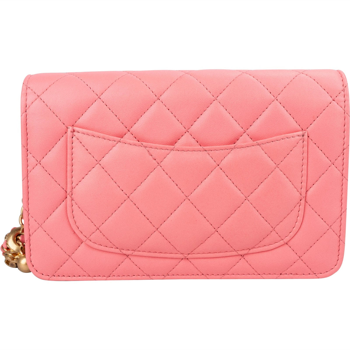 Chanel Quilted Lambskin Pearl Crush Adjustable Wallet On Chain Crossbody Bag