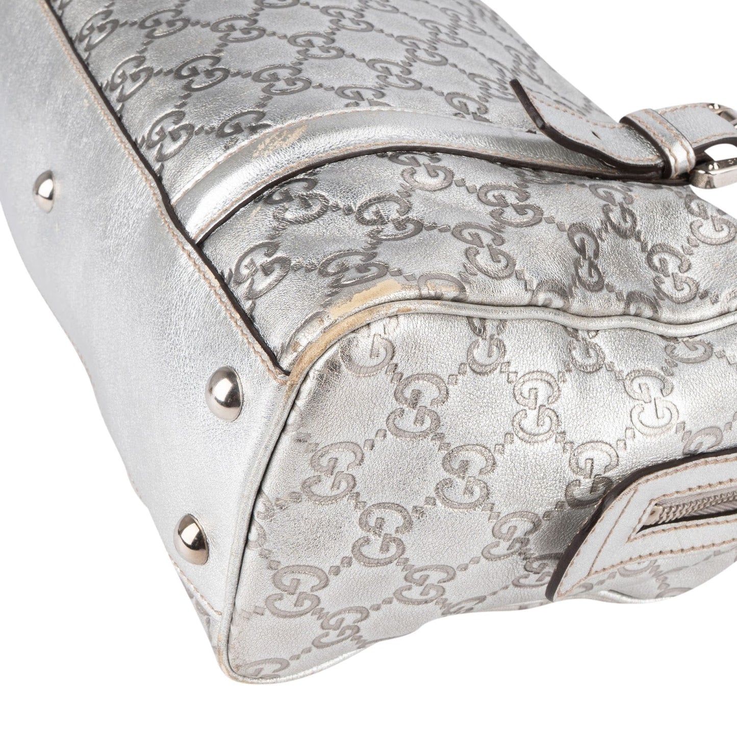 Gucci Leather Monogram Interlocking G Boston Bag Handbag