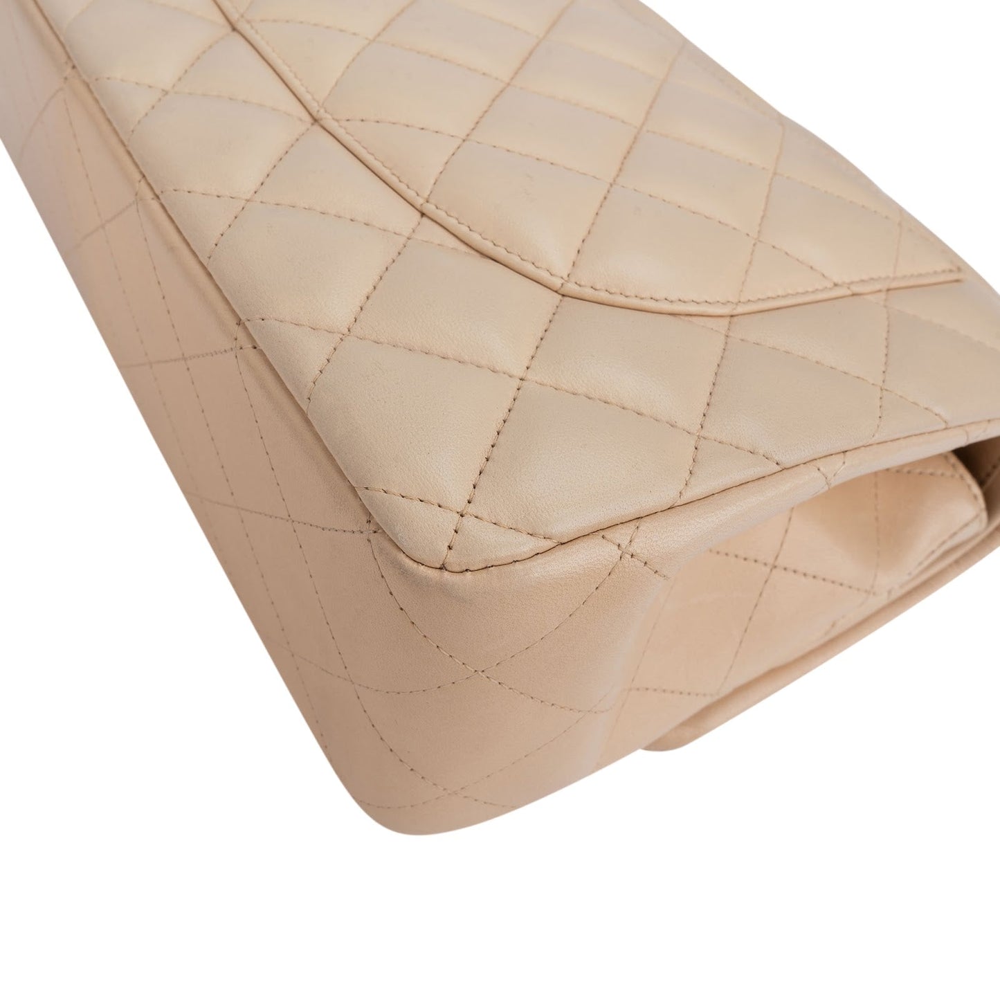 Chanel Quilted Lambskin Jumbo Double Flap Crossbody Bag