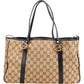 Gucci Monogram GG Canvas Twins Tote Shoulder Bag