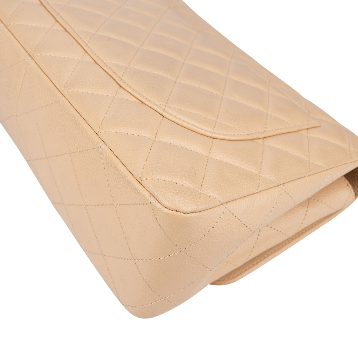 Chanel Jumbo Single Flap aus gestepptem Caviar-Leder – Ansicht 8