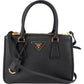 Prada Black Saffiano Leather Small Galleria Handbag
