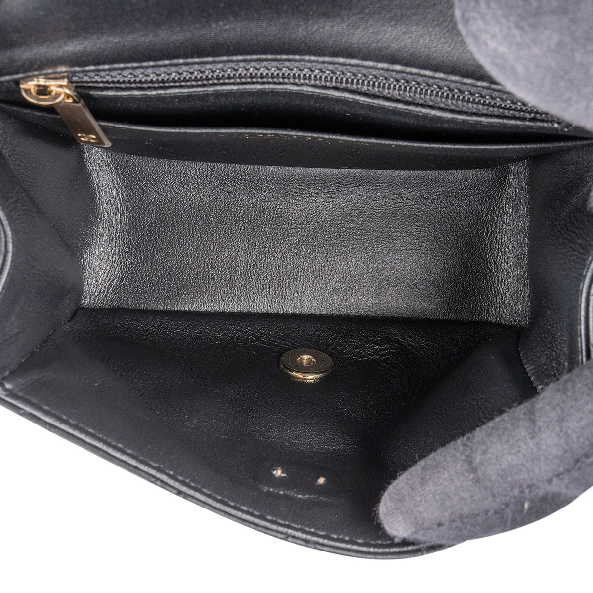 Chanel Quilted Lambskin Mini Square Single Flap Crossbody Bag