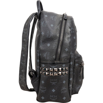 MCM Monogram Visetos Stark Side Studs Mini Backpack