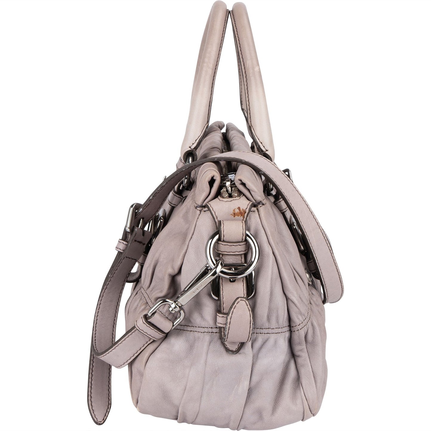 Prada Quilted Nappa Gaufre Satchel Handbag