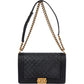 Chanel Quilted Caviar Leather Boy Single Flap Crossbody Bag