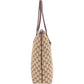 Gucci Monogram GG Canvas D-Ring Interlocking GG Tote Shoulder Bag