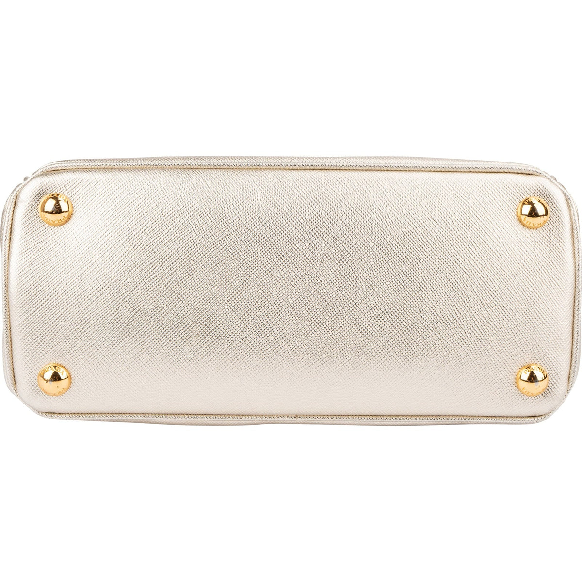 Prada Metallic Saffiano Leather Galleria Small Handbag
