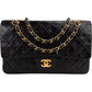 Chanel Quilted Lambskin 24K Gold Medium Double Flap Shoulder Bag