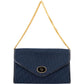 Christian Dior Blue Oblique Monogram Single Enevelope Flap Shoulder Bag