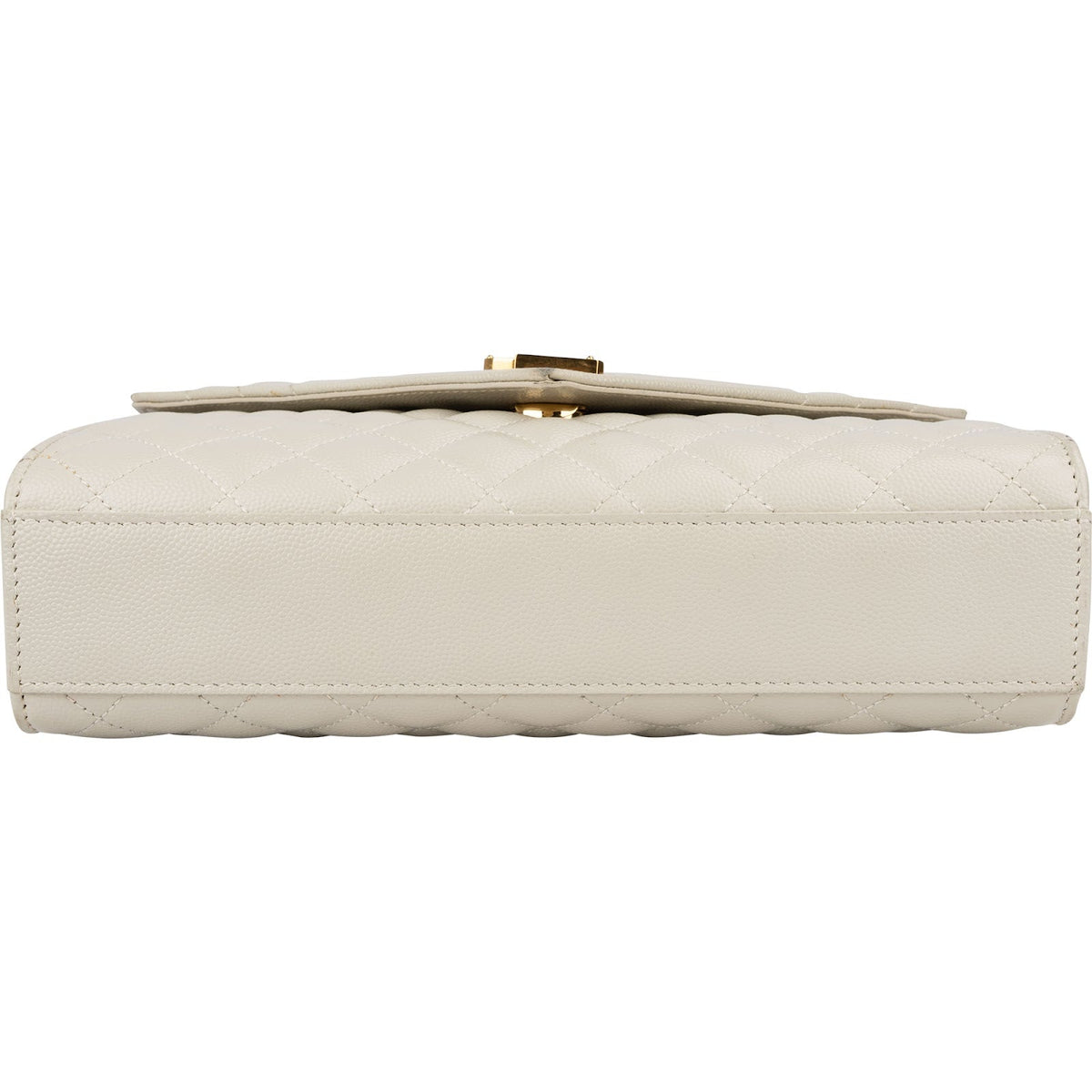 Saint Laurent Quilted Grain de Poudre Leather Small Envelope Crossbody Bag