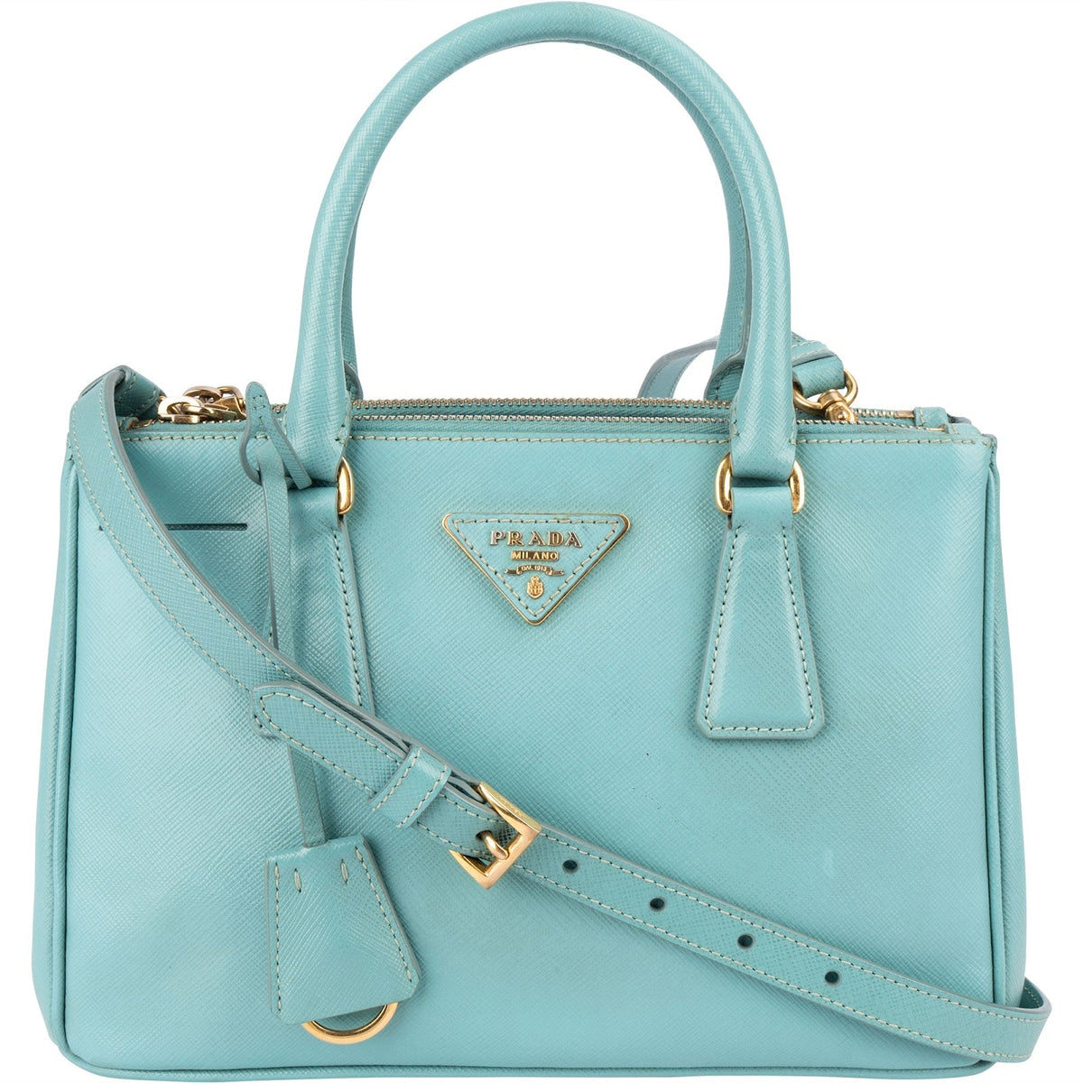 Prada Small Galleria aus Saffiano-Leder – Vorderansicht