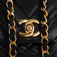 Chanel Chevron Lambskin 24K Gold Single Flap Shoulder Bag