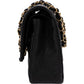 Chanel Quilted Caviar Leather Medium Double Flap Shoulder Bag