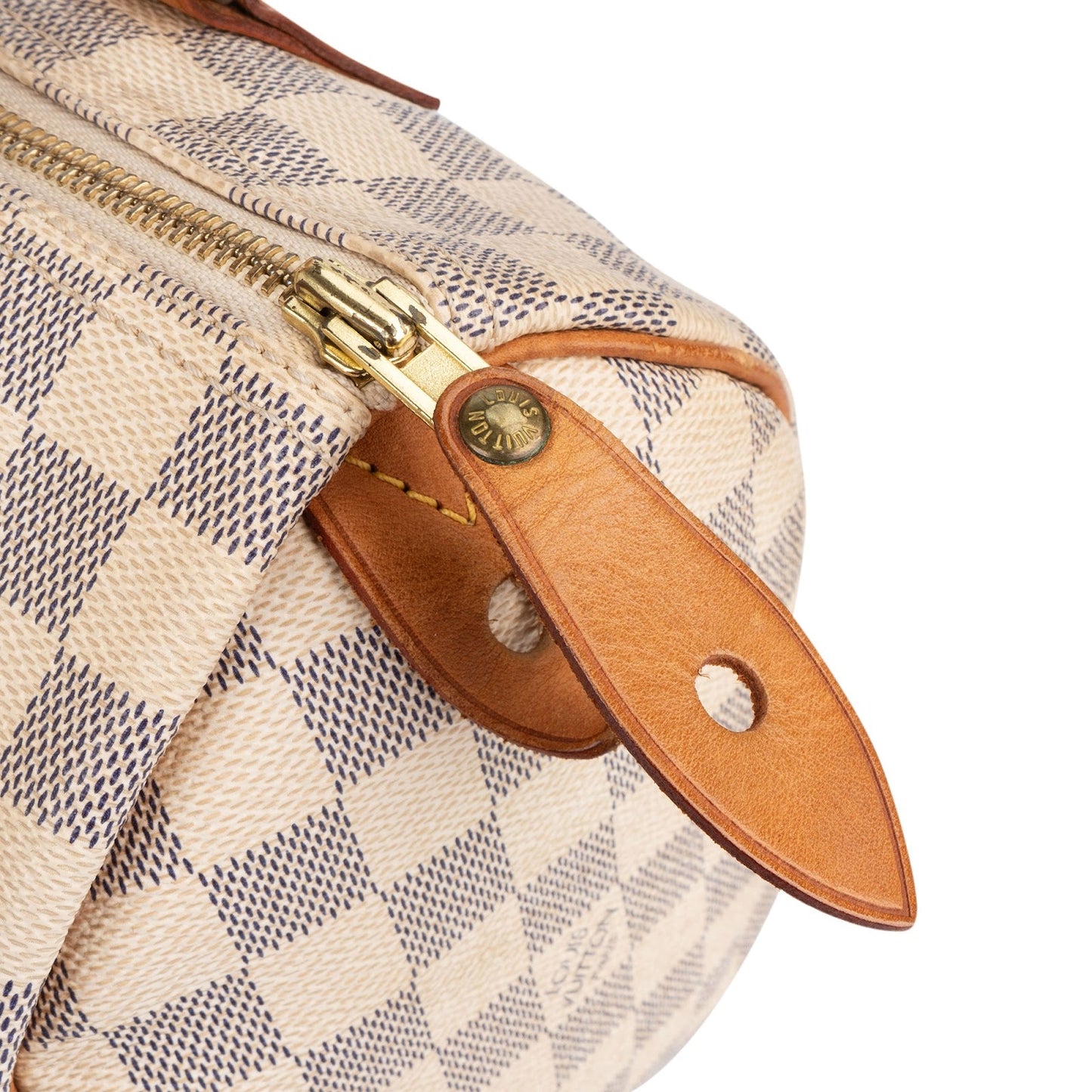 Louis Vuitton Monogram Damier Azur Canvas Speedy 25 Handbag