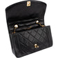 Chanel Quilted Lambskin 24K Gold Diana Single Flap Crossbody Bag
