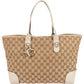 Gucci Monogram GG Canvas Lovely Heart Bit Tote Handbag
