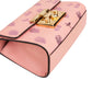 Gucci Pink Leather Glitter Embossed Fruits Small Padlock Crossbody Bag