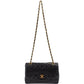 Chanel Quilted Lambskin 24K Gold Clip Single Flap Shoulder Bag
