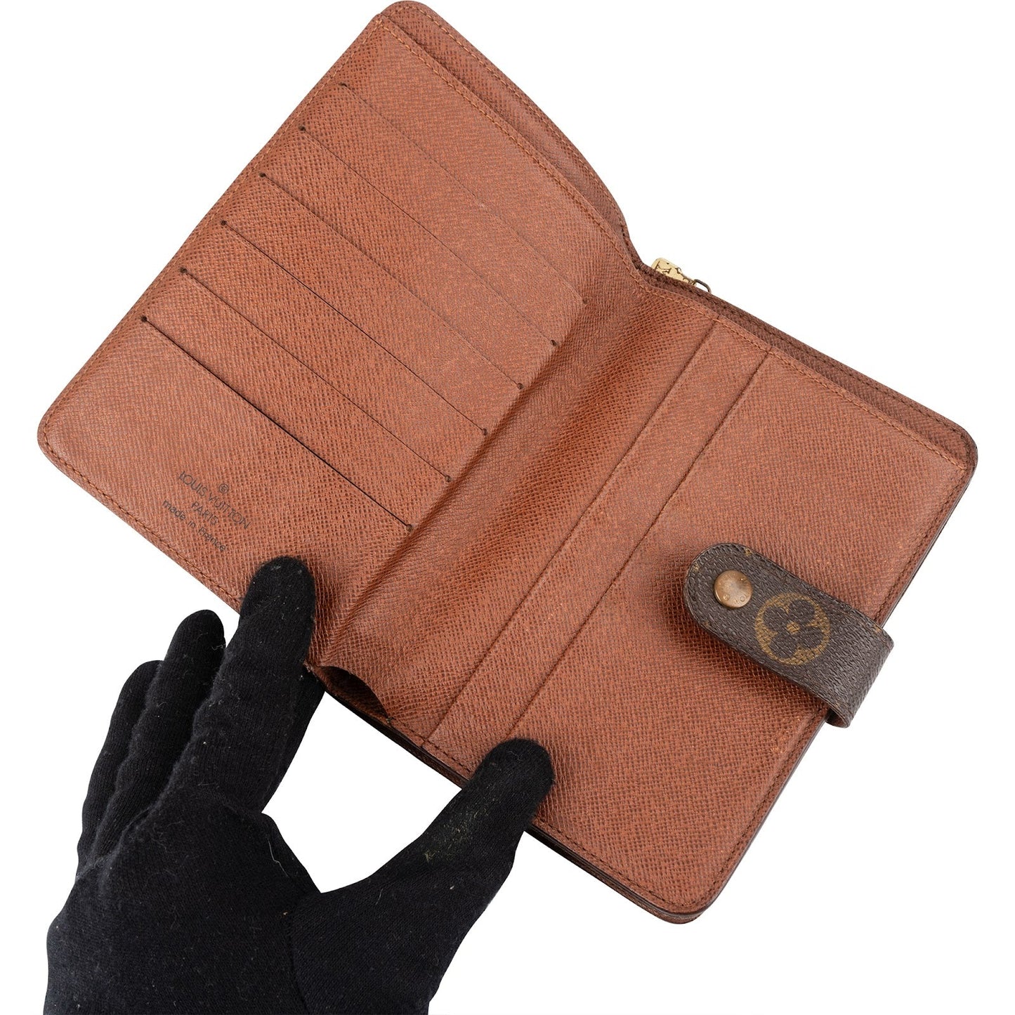 Louis Vuitton Canvas Monogram Porto Papier Zip Wallet
