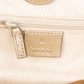 Gucci Monogram GG Canvas Metallic Leather Sukey Handbag