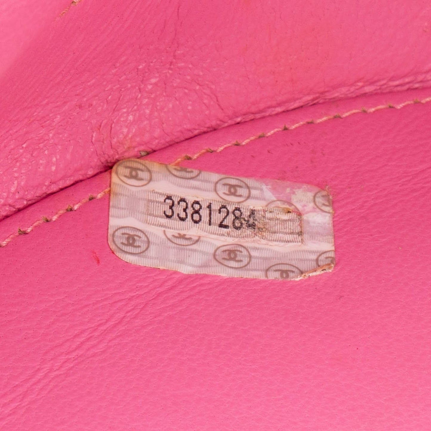 Chanel Iconic Quilted Patent Leather Round Vanity Handbag