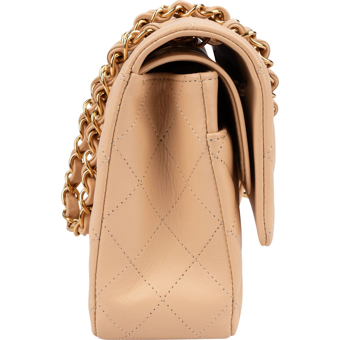 Chanel Quilted Lambskin Medium Double Flap Shoulder Bag