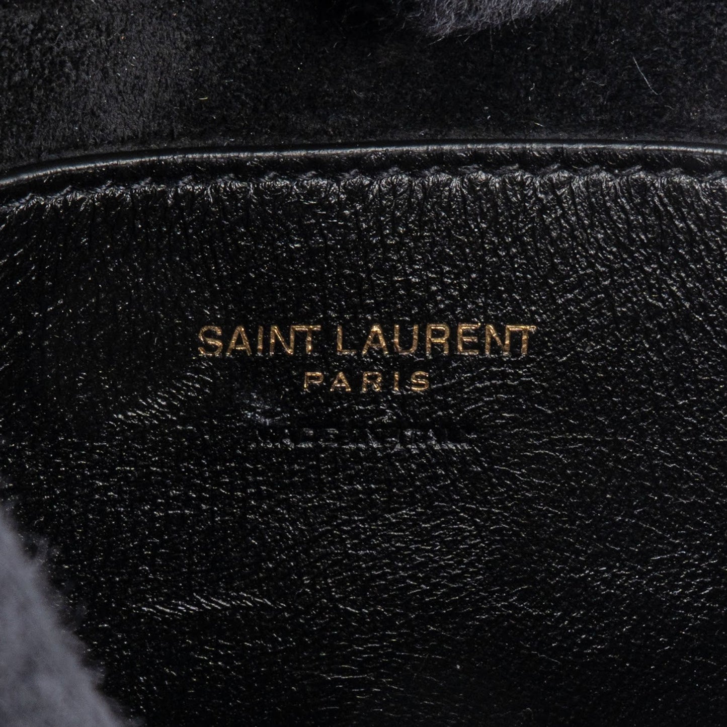 Saint Laurent Black Leather 5 à 7 Mini Hobo Handbag