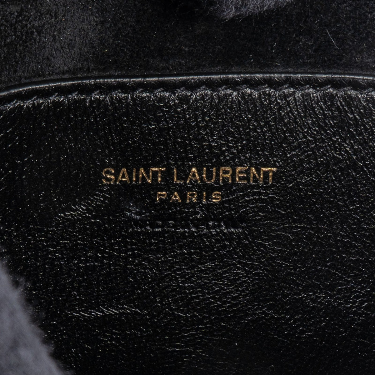 Saint Laurent Black Leather 5 à 7 Mini Hobo Handbag
