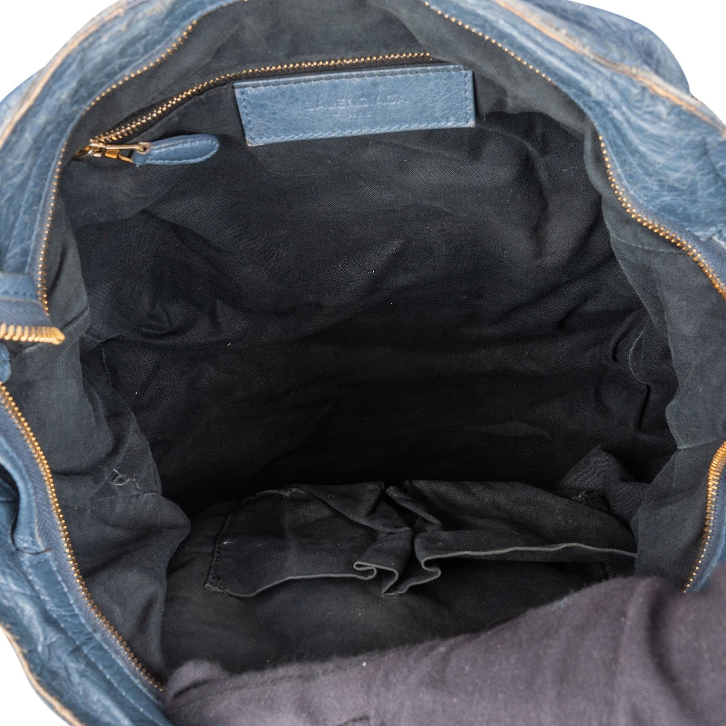 Balenciaga Blue Leather City Handbag